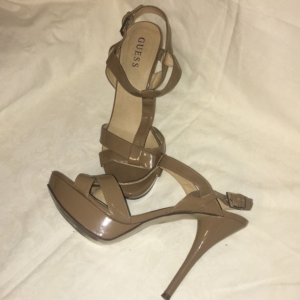 Guess t-strap sling backs